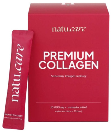 Zestaw 2x Natu.Care Premium Kolagen smak wiśnia 10000 mg - 30 saszetek