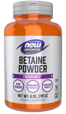 NOW FOODS Betaine Powder - Betaina na wsparcie stawów 170 g