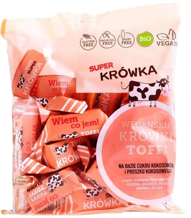 Super Krówka − Krówki bezmleczne o smaku toffi bezgl. BIO − 150 g