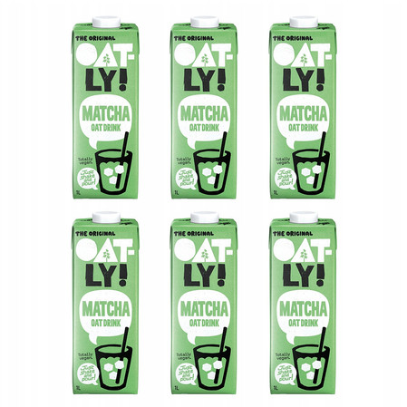 Zestaw: 6x Oatly Napój Owsiany o Smaku Matcha 1L