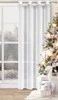 Firana gotowa z świąteczną obszywką rozm.: 140 x 250 cm, kolor: biały