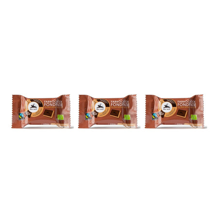Zestaw: 3x Alce Nero − Herbatniki orkiszowe z gorzką czekoladą fair trade BIO − 28 g