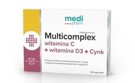 Medi Pharm Multicomplex Witaminy C+D+Cynk 30 kaps.