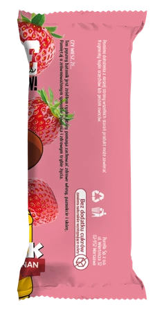 BeRAW Kids Baton owocowy Truskawka i Banan - 25g baton dla dzieci