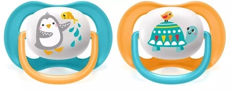 AVENT SCF080/07 Smoczek Ultra Air Animals 6-18M chłopiec pingwin/żółw