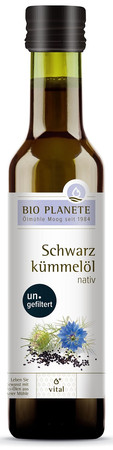 OLEJ Z CZARNUSZKI NIEFILTROWANY TŁOCZONY NA ZIMNO BIO 250 ml - BIO PLANETE