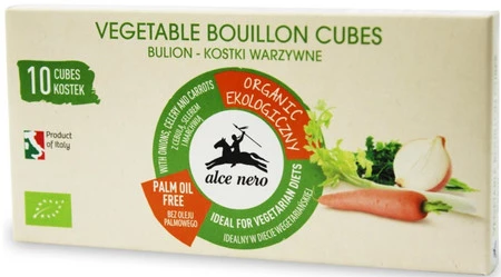 Alce Nero − Bulion, kostki warzywne Bio − 100 g