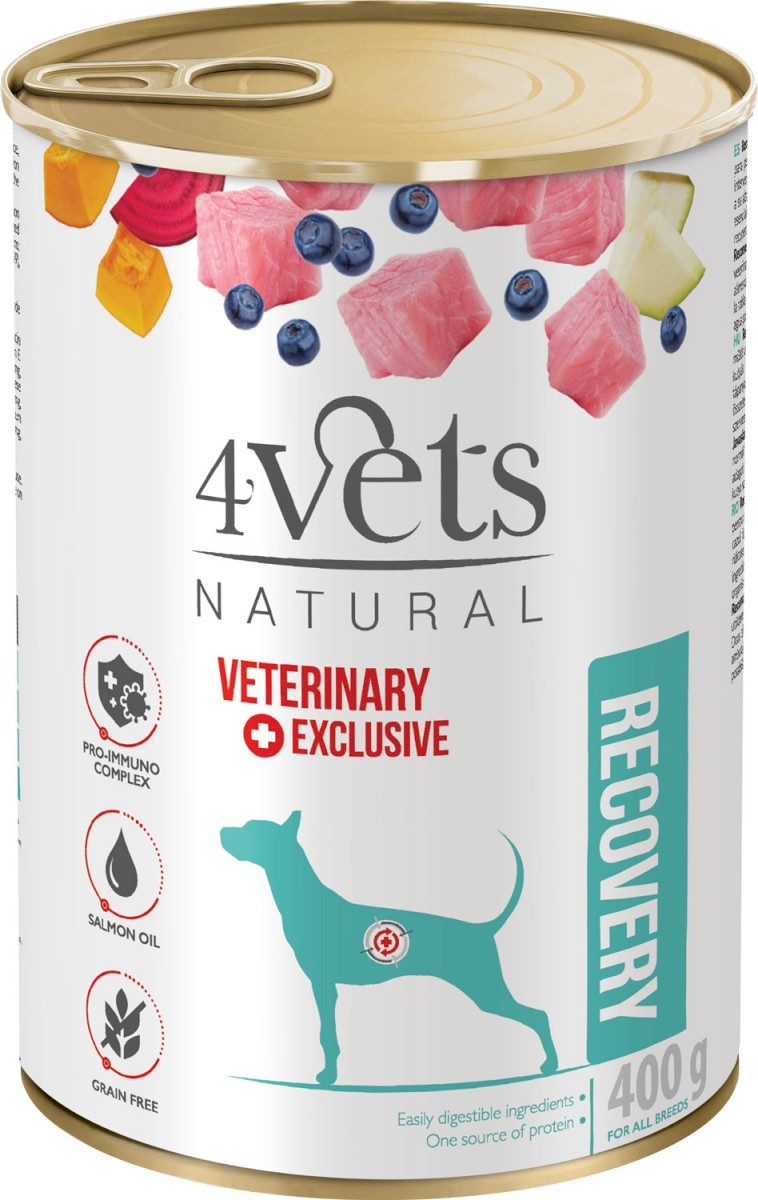 4VETS Natural RECOVERY dla psa w rekonwalescencji 400g - Nabea.pl