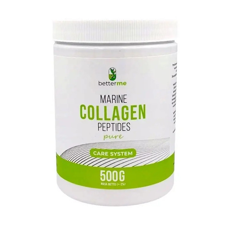 BETTERME Marine Collagen Peptides Pure suplement diety na mocne stawy, kości, mięśnie 500g - Nabea.pl