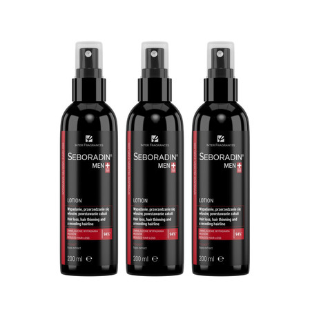 Zestaw: 3x Seboradin Men Lotion przeciw wypadanu włosów 200ml