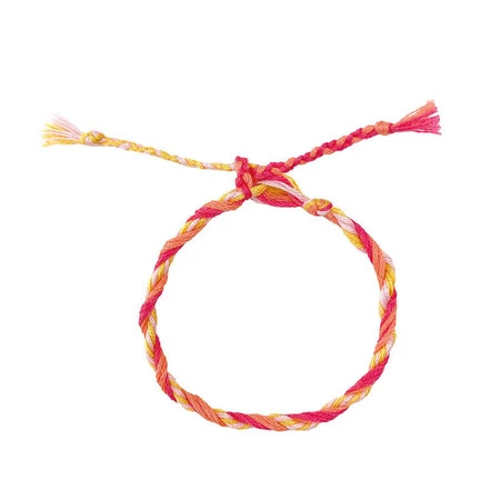 Janod Zestaw kreatywny do tworzenia biżuterii Tęczowe bransoletki 30 szt. 8+