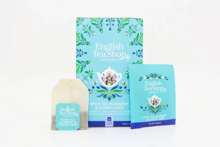English Tea Shop Herbata biała z dzikim bzem i borówką 20 saszetek BIO