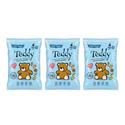 Zestaw: 3x Little Angel − Teddy, chrupki kukurydziane marchew dynia − 4 x 15 g