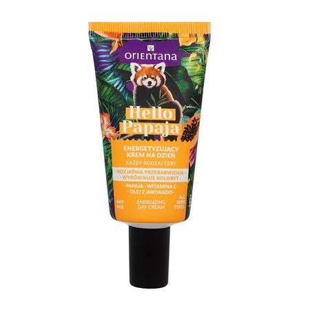 Orientana - Hello Papaya Energetyzujący krem do twarzy na dzień Witamina C Olejek awokado 40ml