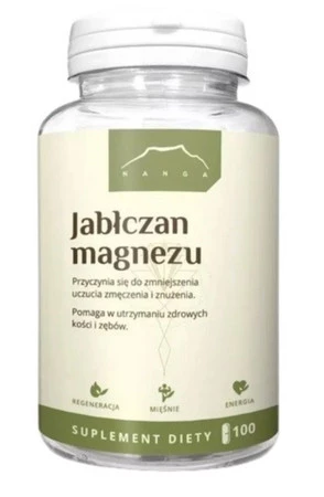 Nanga Jabłczan magnezu 700 mg 100 kaps.