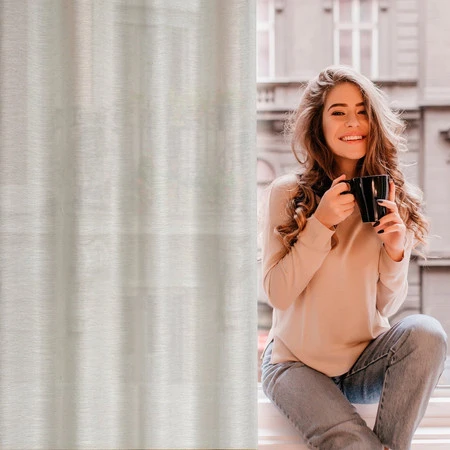 ZASŁONA GOTOWA ANITA 140 X 250 CM NATURALNY