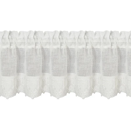 FIRANA GOTOWA DORIS NA TAŚMIE 150 X 30 CM KREMOWY