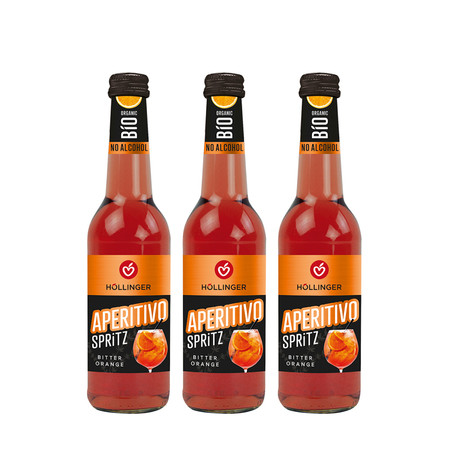 Zestaw: 3x DRINK MUSUJĄCY BEZALKOHOLOWY APERITIVO BIO 330 ml - HOLLINGER