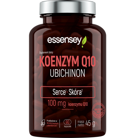 Essensey Koenzym Q10 Ubichinon wspiera układ nerwowy 90 kaps.