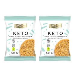 Zestaw: 2x Keto miękkie ciasteczko kokos & orzech nerkowca 50g