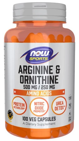 Arginine 500 mg + Ornithine 250 mg (100 kaps.)