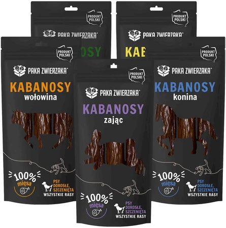 PAKA ZWIERZAKA Kabanosy z Wołowiny 3szt.