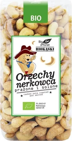 ORZECHY NERKOWCA PRAŻONE I SOLONE 350 g BIO PLANET