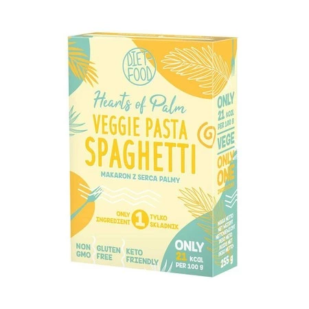 Diet Food − Makaron z serca palmy spagheetti bezgl. BIO − 255 g