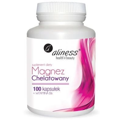 Magnez Chelatowany 560mg+vitB6 x 100 kaps.