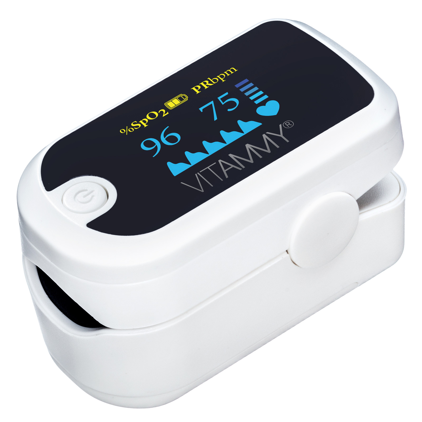 Pulsoksymetr VITAMMY O2 connect z Bluetooth Certyfikowany pulsoksymetr z aplikacją mobilnąVITAMMY