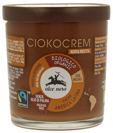 Alce Nero − Krem orzechowo-czekoladowy − 180 g