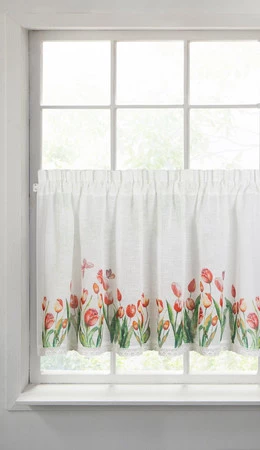 FIRANA GOTOWA STELLA NA TAŚMIE 150 X 60 CM BIAŁY