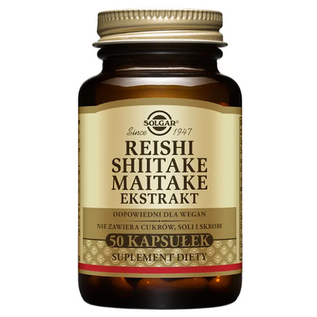 Solgar Reishi Shiitake Maitake 50 kaps. vege