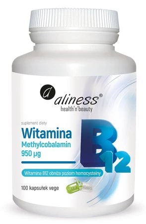 Witamina B12 Methcobalamin 950 µg x 100 VEGE kaps.