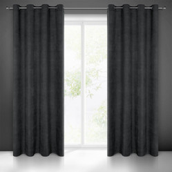 ZASŁONA GOTOWA MILO 140 X 250 CM CZARNY