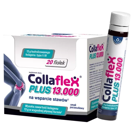 Oleofarm Collaflex SHOT 13000 mg kolagen w płynie na wsparcie stawów i kości 25 ml x 20 szt.