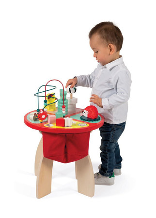 Janod Stolik edukacyjny duży drewniany Baby Forest