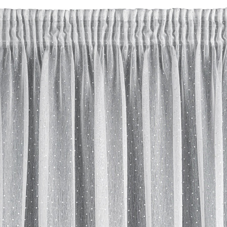 FIRANA GOTOWA SIBEL NA TAŚMIE 300 X 150 CM BIAŁY
