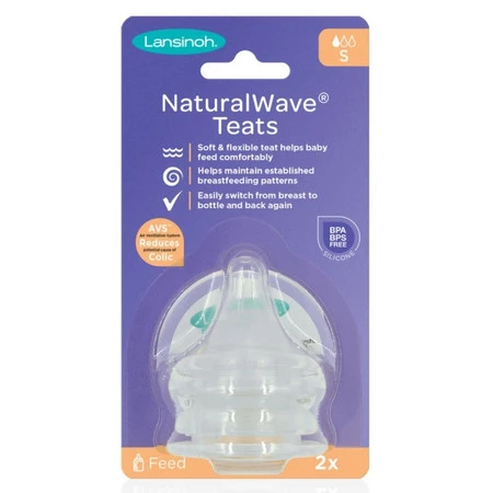LANSINOH Smoczki NaturalWave wolny przepływ 2 szt.