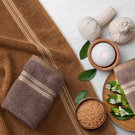 Ręcznik Filon (03), 70 x 140 cm, Srebrny