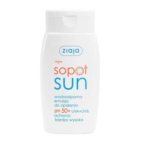 Ziaja Sopot Sun, emulsja wodoodporna do opalania SPF50+ 125ml