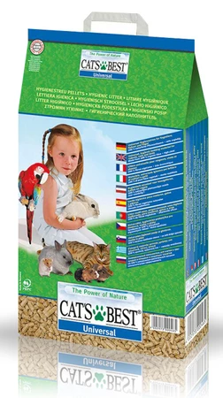 CAT'S BEST Universal Żwirek drewniany 40l