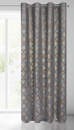 ZASŁONA GOTOWA ARETA 140 X 250 CM STALOWY