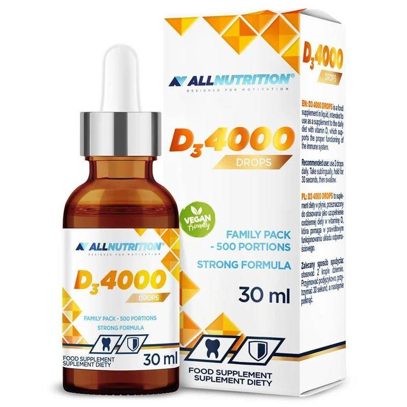 Allnutrition Witamina D3 4000 30 ml odporność