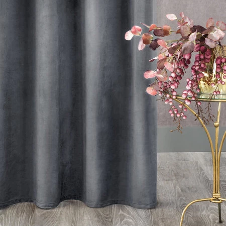 ZASŁONA GOTOWA D91 ROSA 140 X 250 CM GRAFITOWY