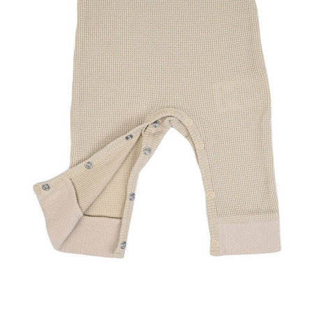 Lodger Pajacyk piżamka niemowlęca bawełniana beżowa Ciumbelle Ivory r. 56