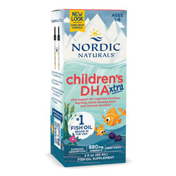 Nordic Naturals Children's DHA Xtra 880mg krople z kwasami Omega-3 dla dzieci smak jagoda