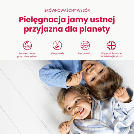 Georganics, Naturalna pasta do zębów w słoiku, dla dzieci, z fluorem, do codziennej pielęgnacji, smak truskawkowy, 3+, 60 ml