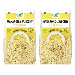 Zestaw 2x MAKARON (2-JAJECZNY) KRAJANKA BIO 250 g - BIO PLANET
