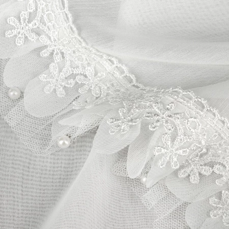 FIRANA GOTOWA ELENA NA TAŚMIE 300 X 150 CM BIAŁY